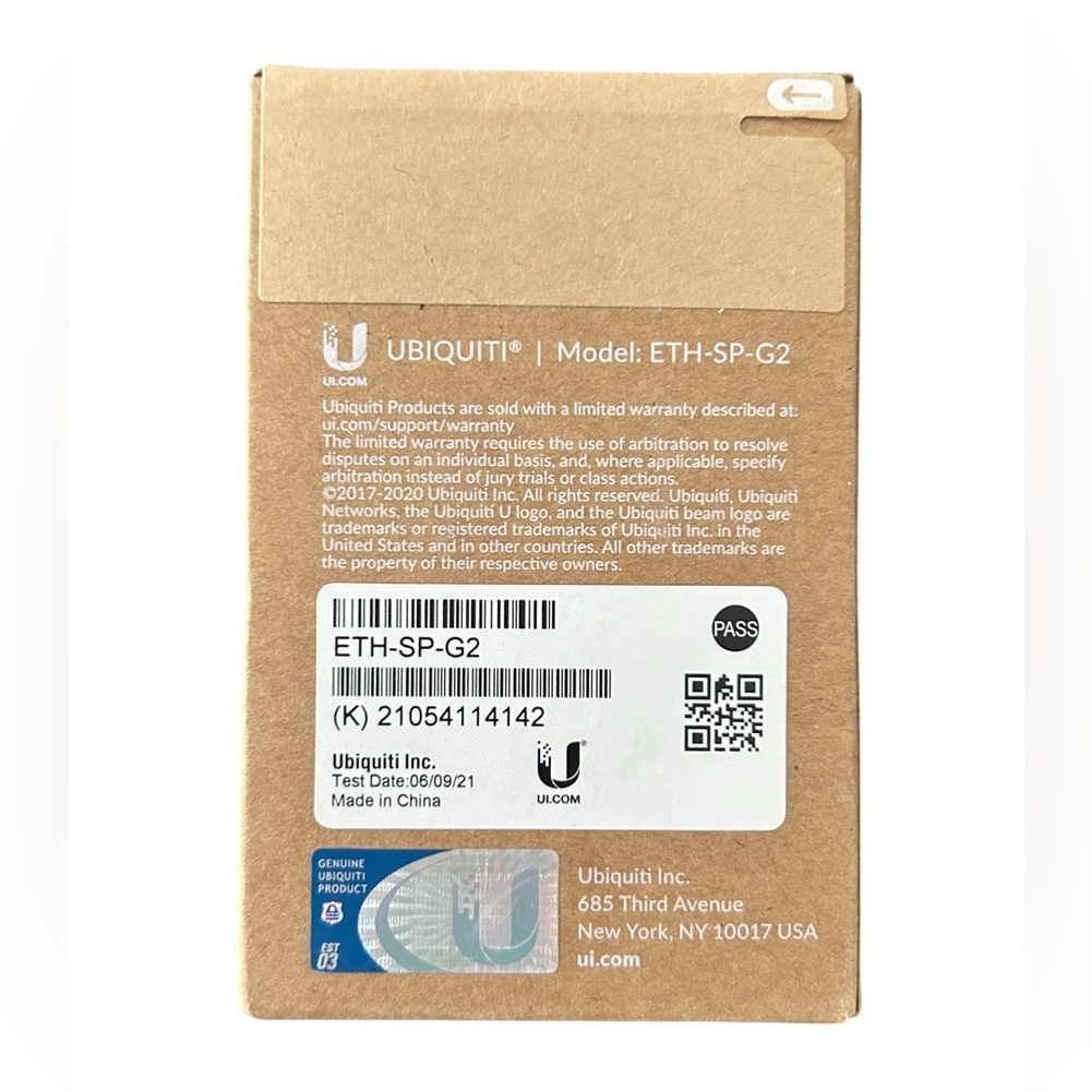 Ubiquiti ETH-SP-G2 Surge Suppressor/Protector New In Original Factory Sealed